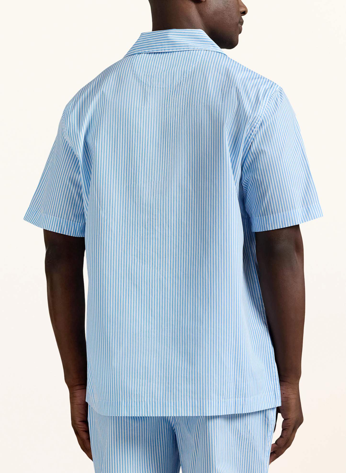 POLO RALPH LAUREN Schlafshirt – HELLBLAU / WEISS
