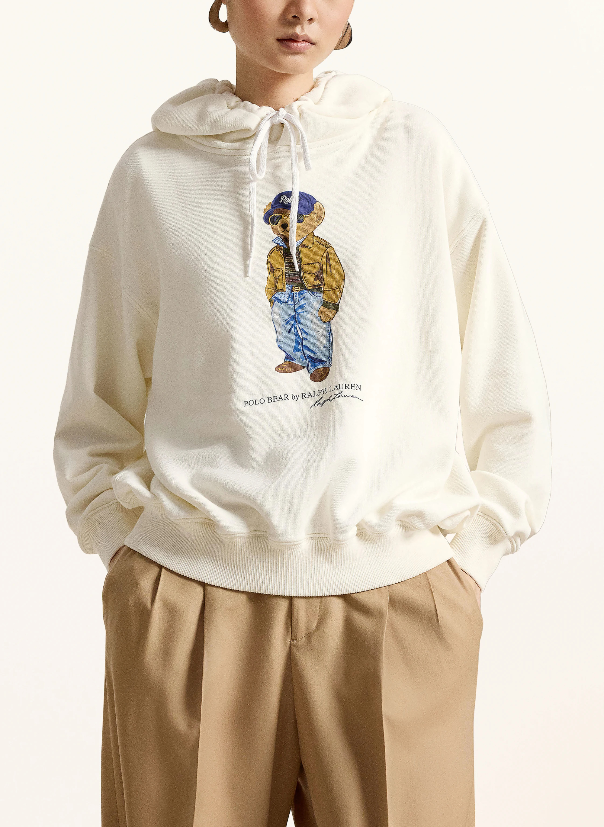 POLO RALPH LAUREN Hoodie – CREME / BEIGE / BLAU