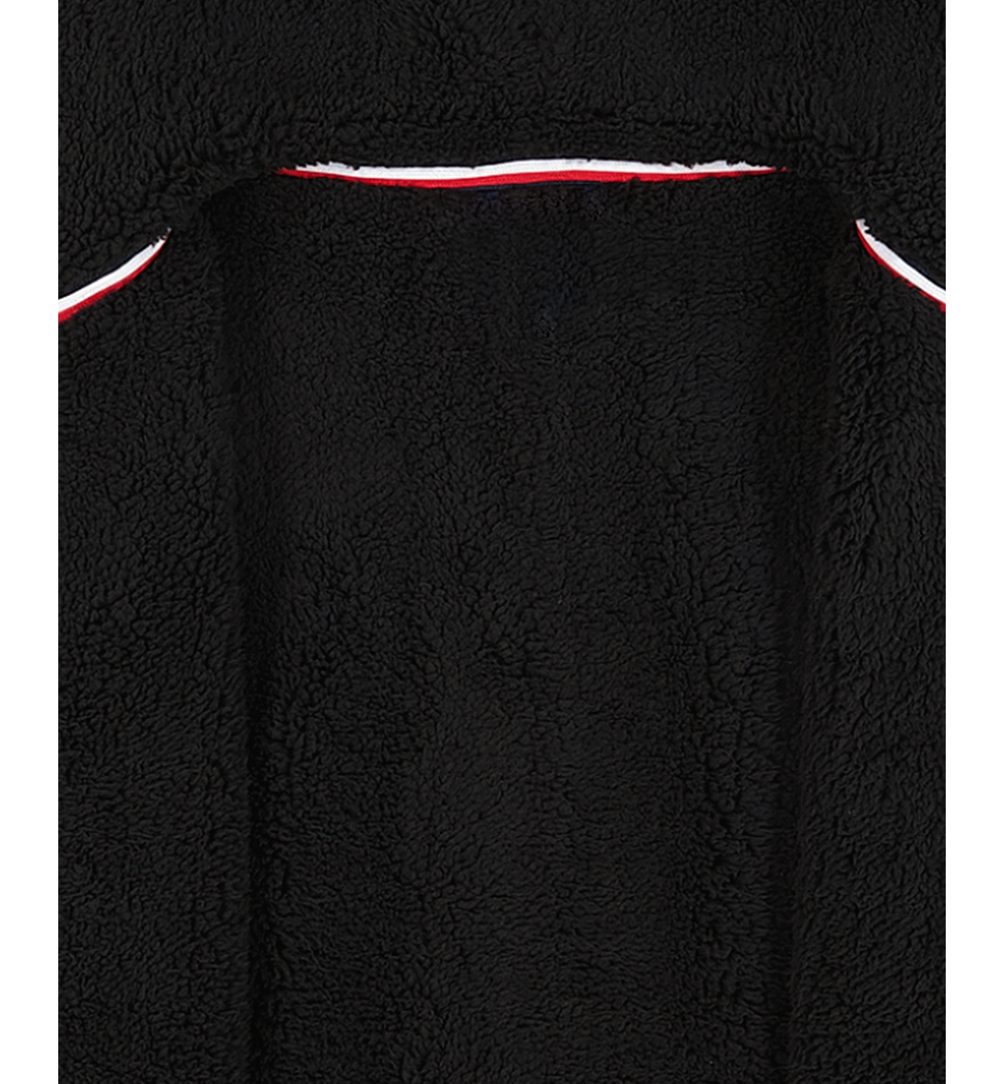 Tommy Hilfiger Boys' Signature Sherpa Lined Full Zip Hoodie - Black