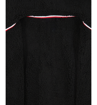 Tommy Hilfiger Boys' Signature Sherpa Lined Full Zip Hoodie - Black