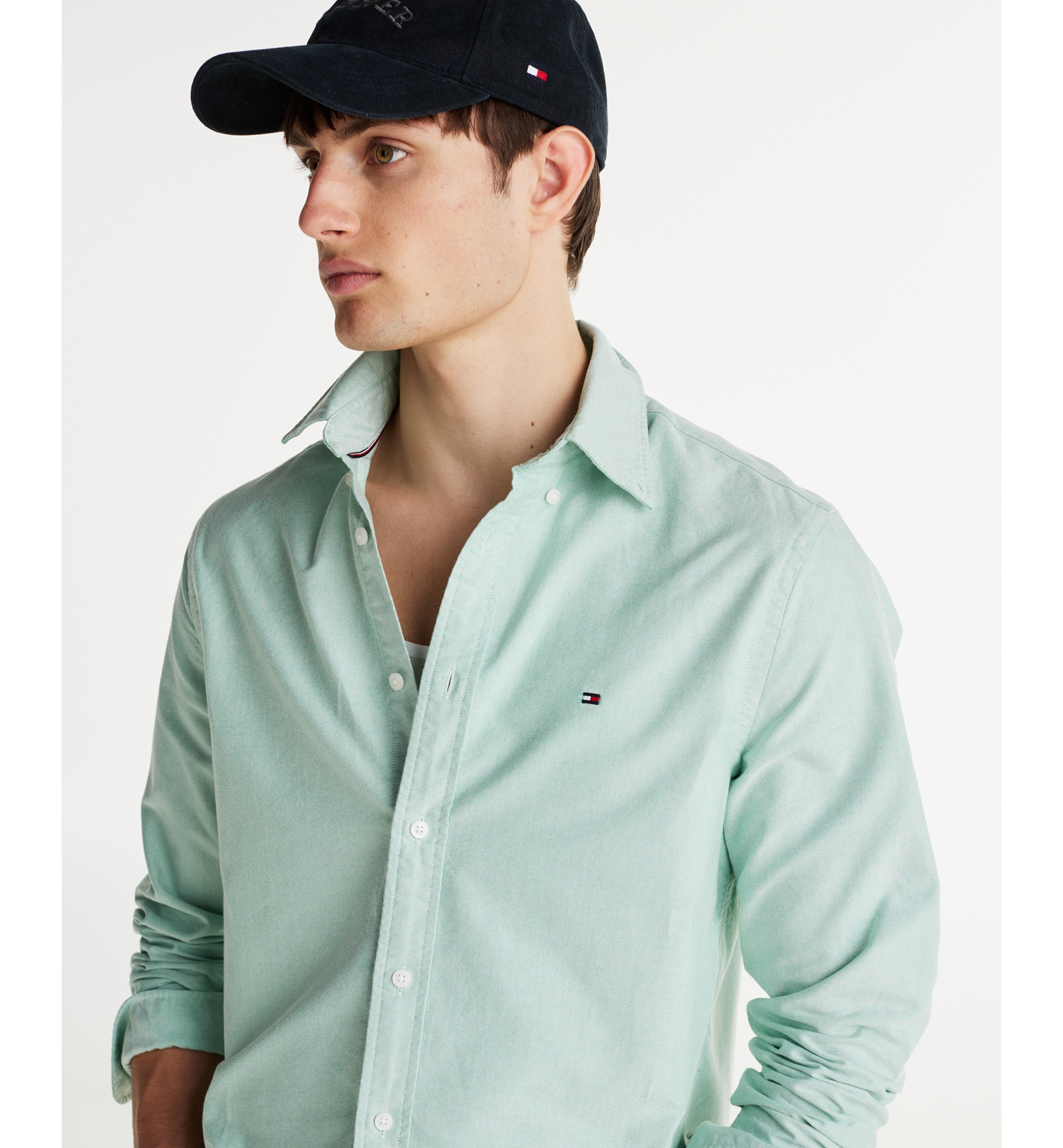 Tommy Hilfiger Men's Heritage Regular-Fit Oxford Shirt - Nouveau Green