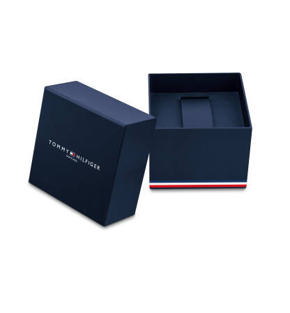 Tommy Hilfiger Men's Multifunction Two Tone Stainless Steel Bracelet Watch, 42mm - Black