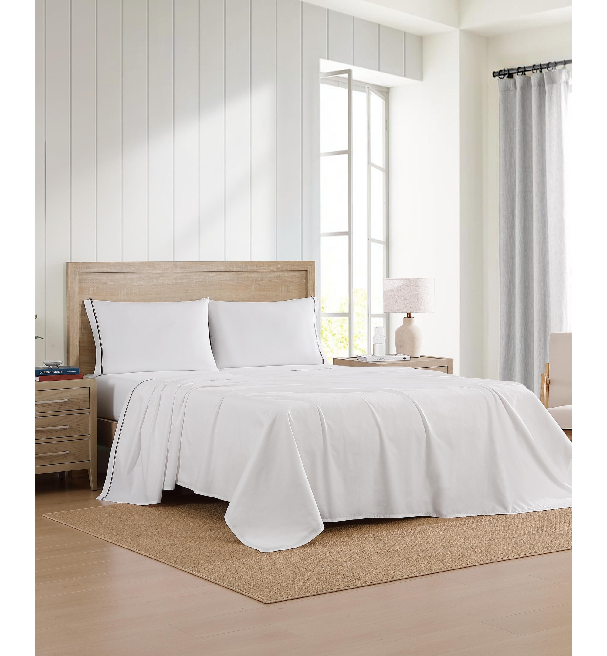 Tommy Hilfiger Printed 200-Thread Count Cotton Percale Sheet Set - Global Stripe