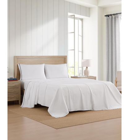Tommy Hilfiger Printed 200-Thread Count Cotton Percale Sheet Set - Global Stripe