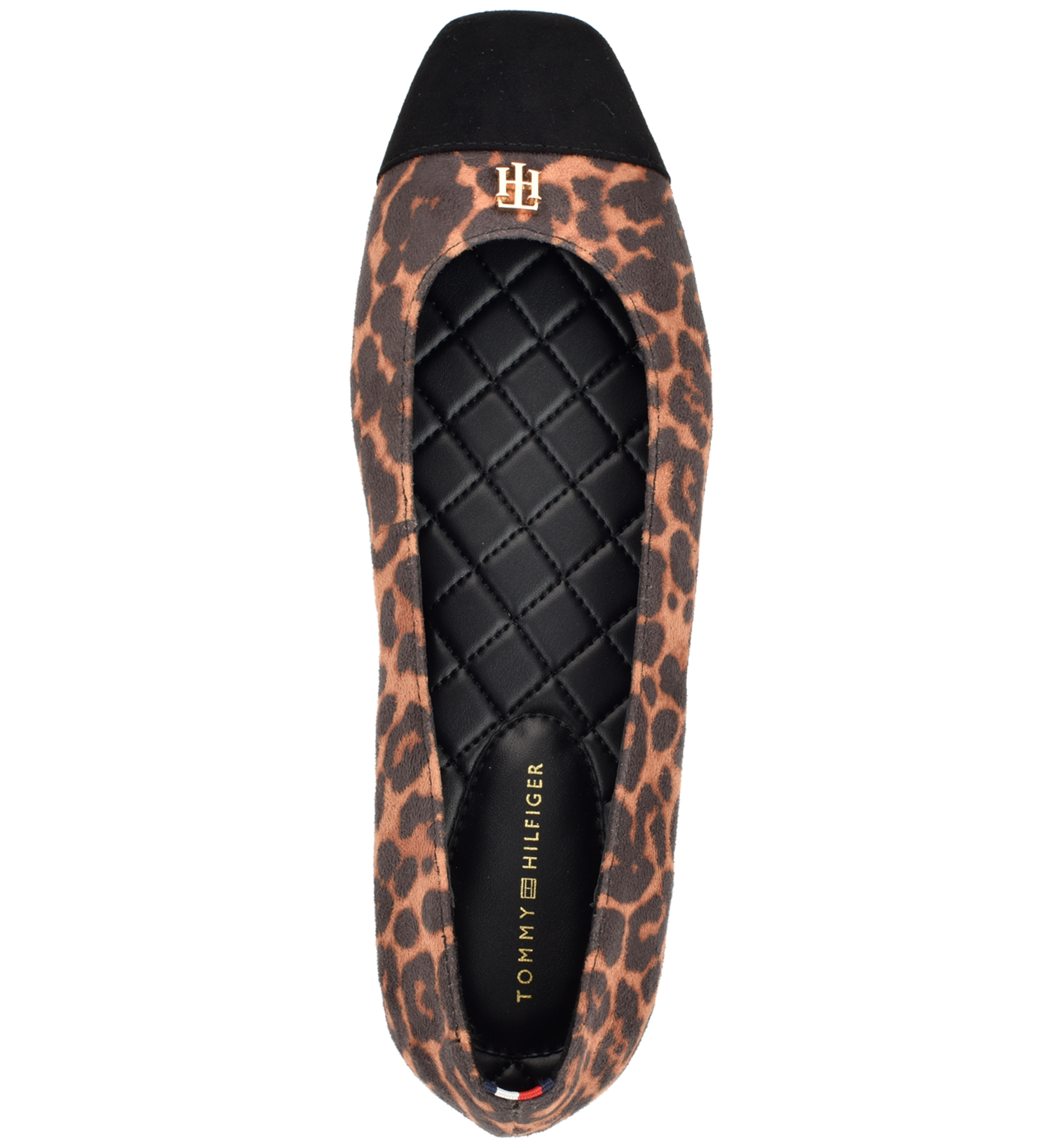 Tommy Hilfiger Women's Bekim Cap Toe Ballet Flats - Light Brown Leopard Multi