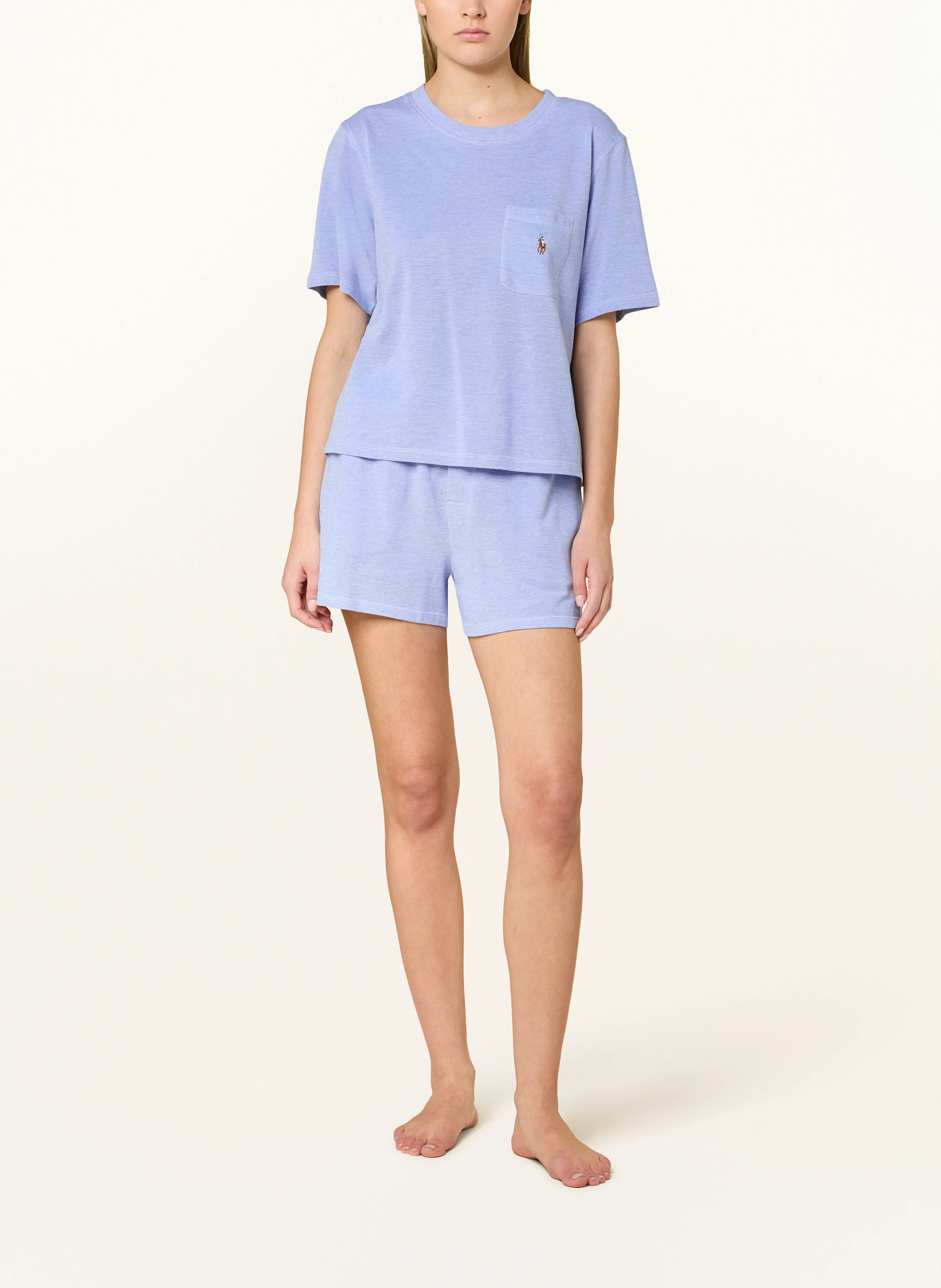 POLO RALPH LAUREN Shorty-Schlafanzug – HELLBLAU
