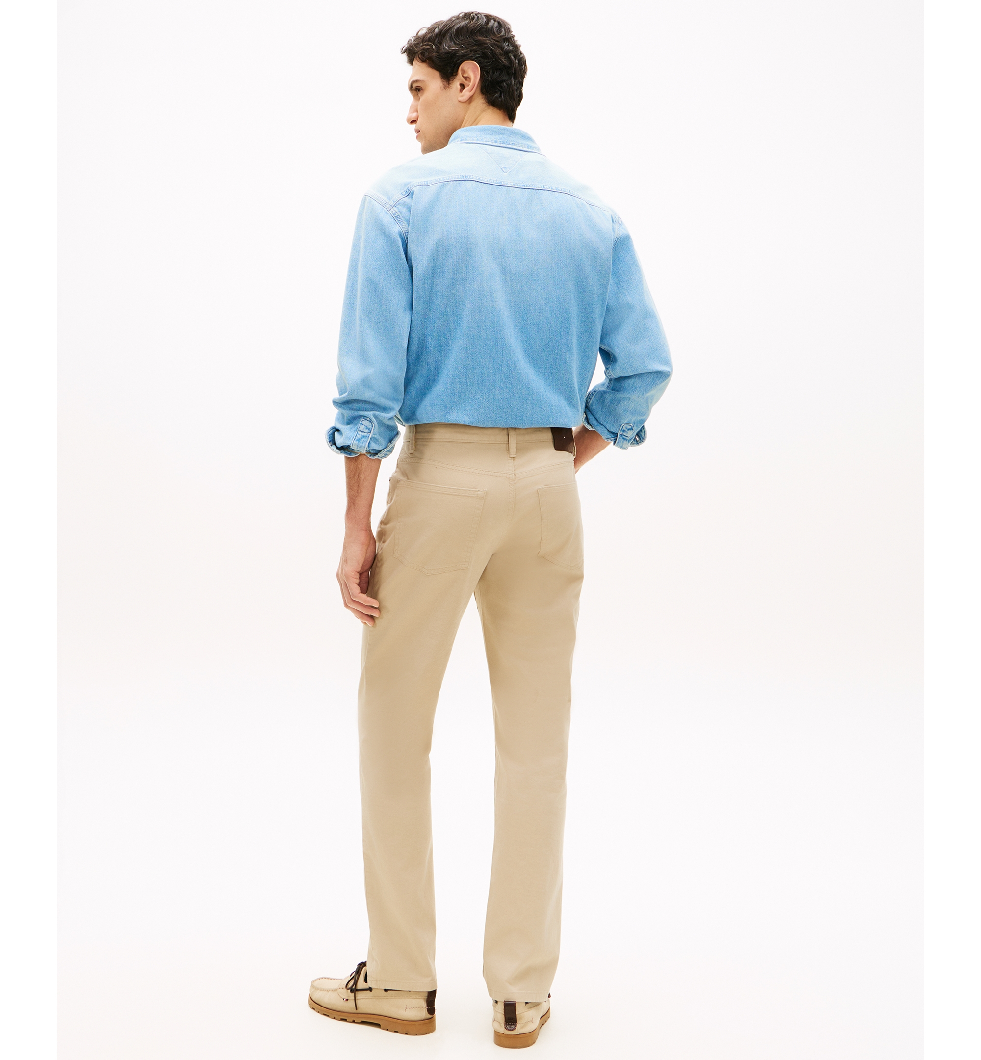Tommy Hilfiger Men's Denton Straight-Fit Five-Pocket Stretch Twill Pants - Sandalwood