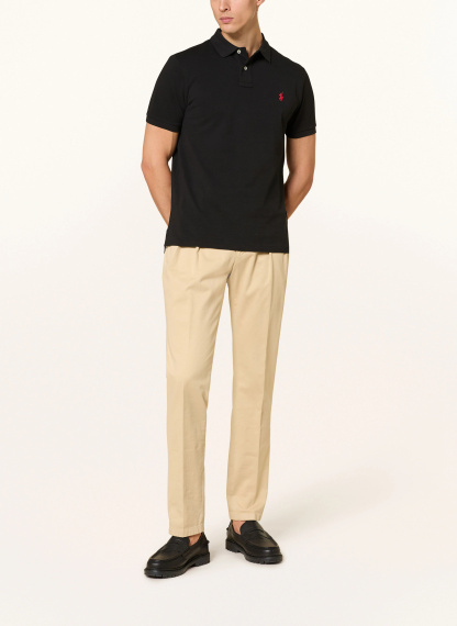 POLO RALPH LAUREN Piqué-Poloshirt Custom Slim Fit – SCHWARZ