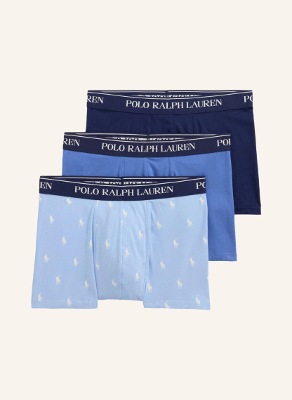 POLO RALPH LAUREN 3er-Pack Boxershorts – DUNKELBLAU / HELLBLAU / BLAU