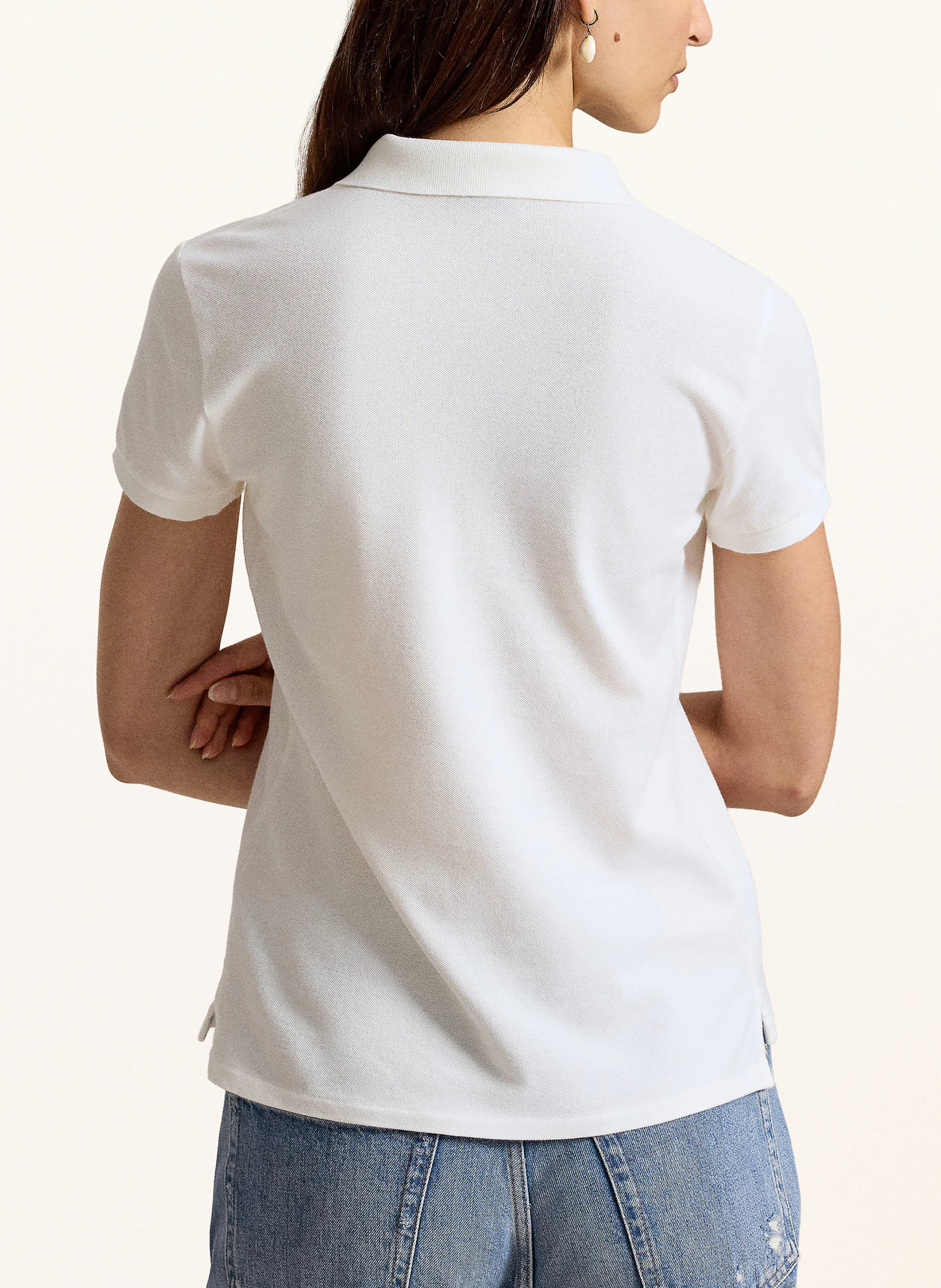 POLO RALPH LAUREN Piqué-Poloshirt – WEISS