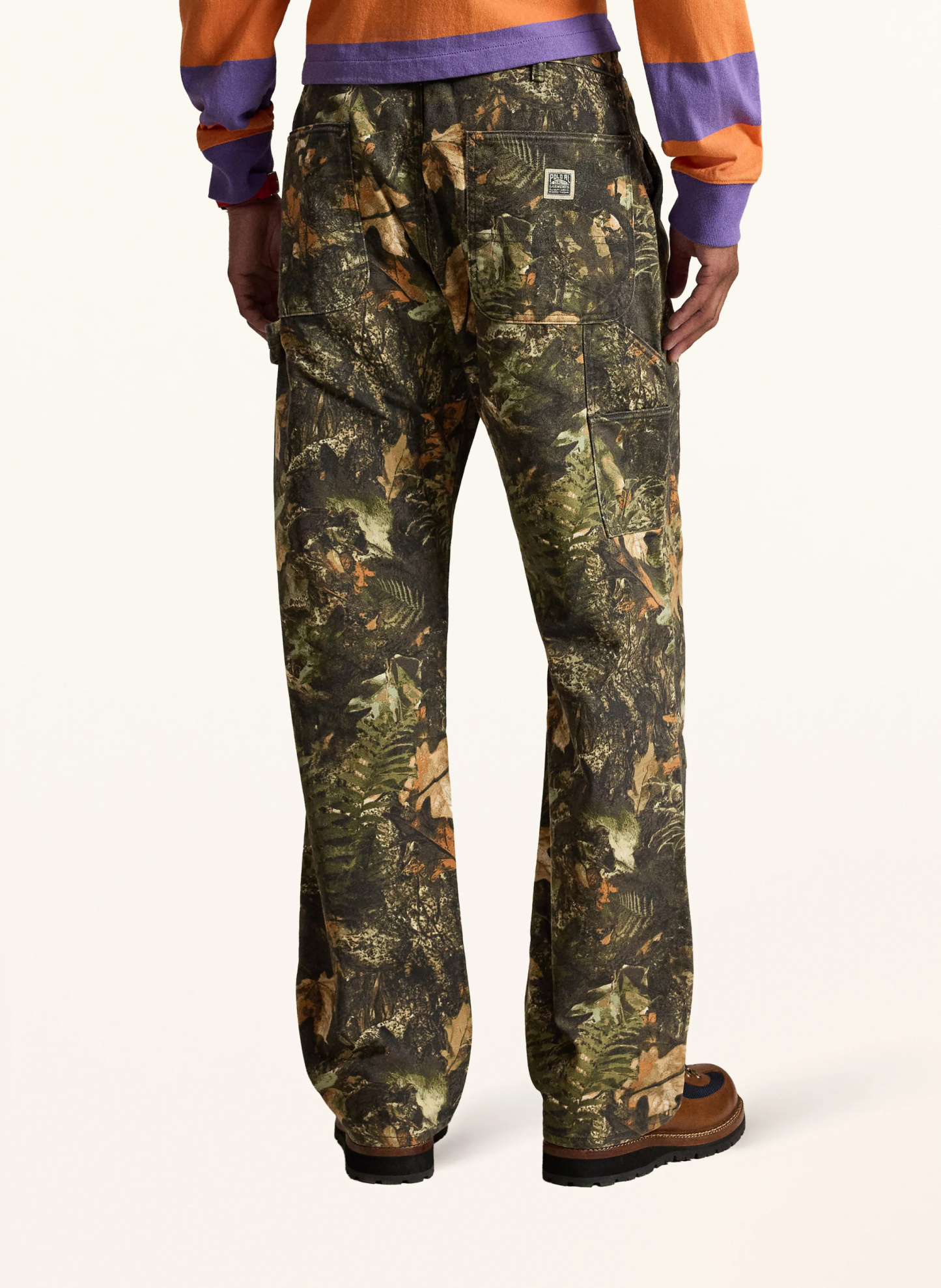 POLO RALPH LAUREN Hose Relaxed Fit – OLIV / ORANGE
