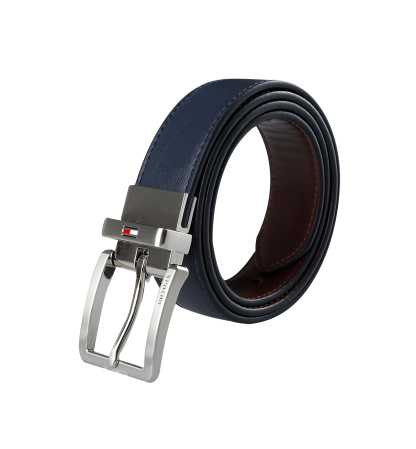 32MM Tommy Hilfiger Men's Two-In-One Reversible Dress Belt - Navy/Brown