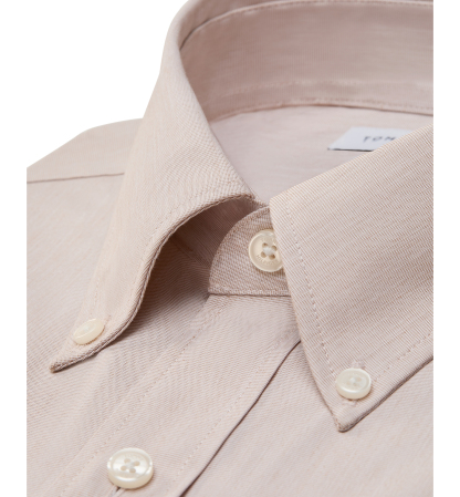 Tommy Hilfiger Men's Regular Fit Wrinkle Resistant Stretch Dress Shirt - Khaki