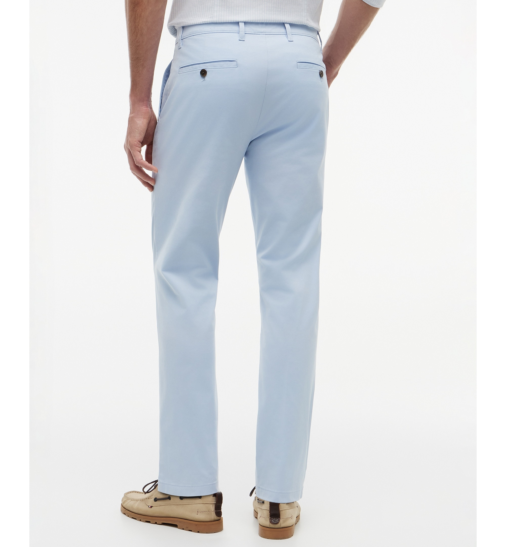 Tommy Hilfiger Men's Slim-Straight Fit Stretch Chino Pants - Breezy Blue