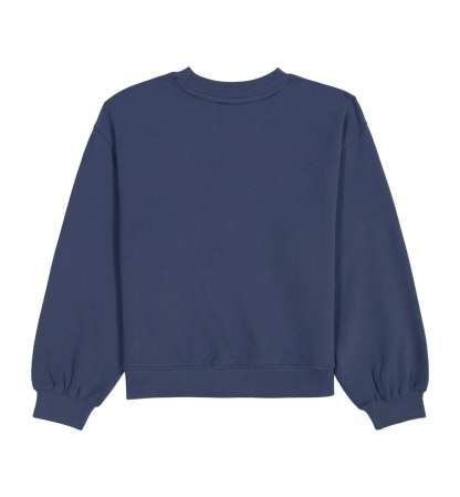 Tommy Hilfiger Girls' 7-16 Embroidered Long-Sleeve Sweatshirt - Blueberry