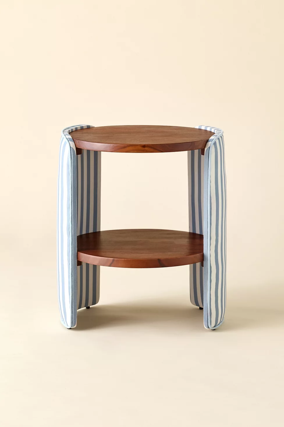 Jane Round Upholstered Storage Nightstand - Blue Rhea