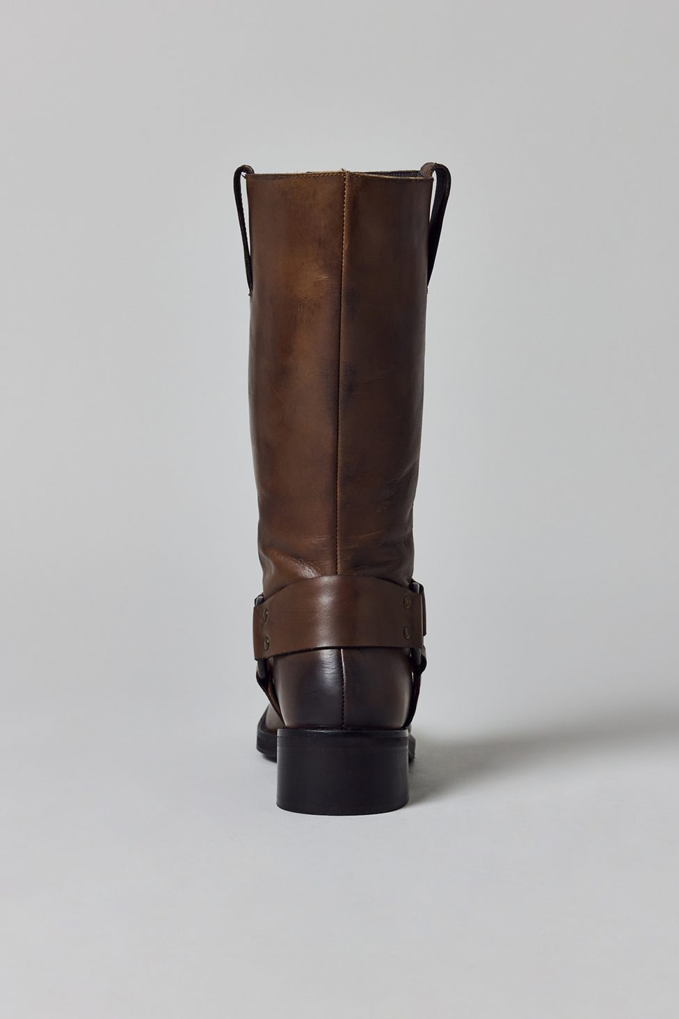 UO Moto Harness Boots - Brown Distressed