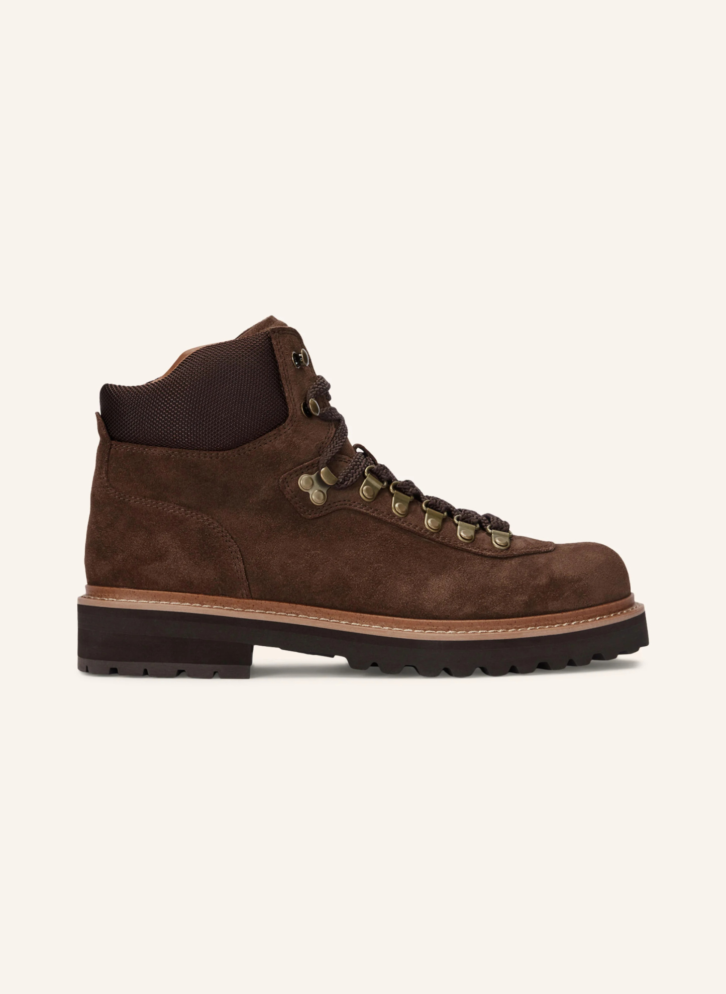 POLO RALPH LAUREN Schnürboots – DUNKELBRAUN / GOLD