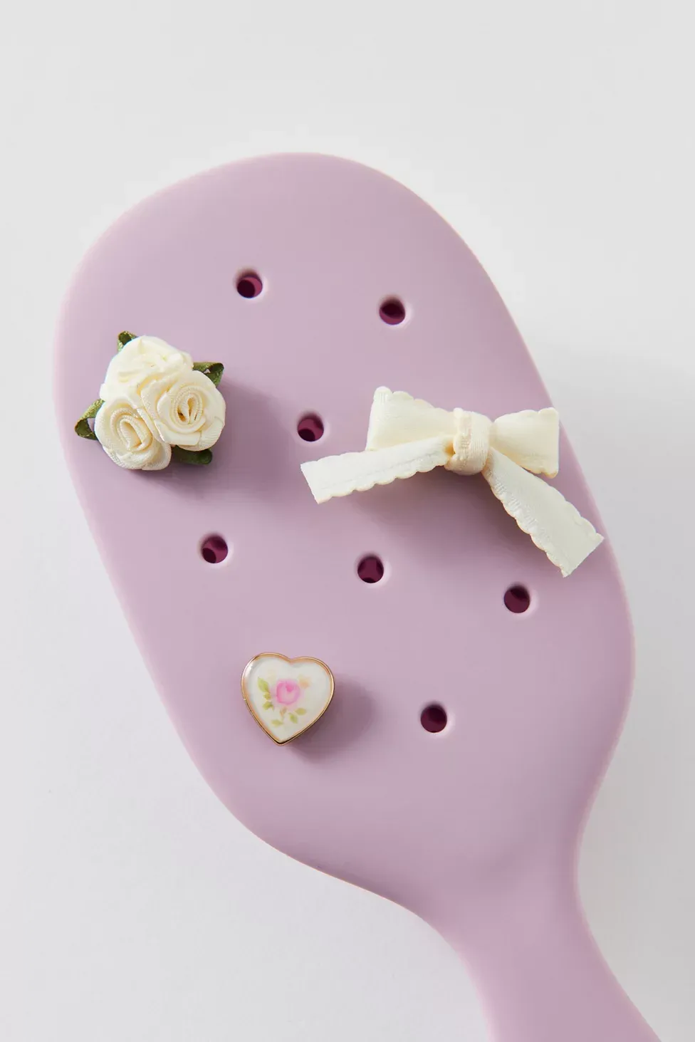 KITSCH KitschPop Paddle Brush & Charm Set - Soft Violet