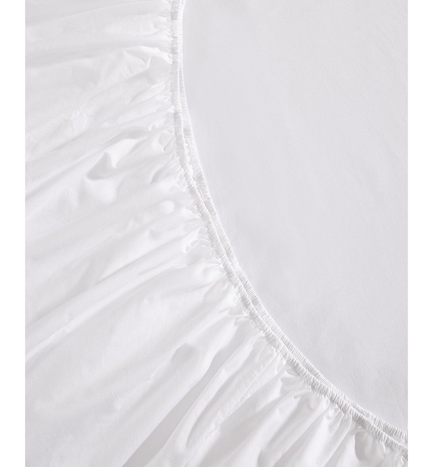 Tommy Hilfiger Essentials Solid Cotton Percale Fitted Sheets - White