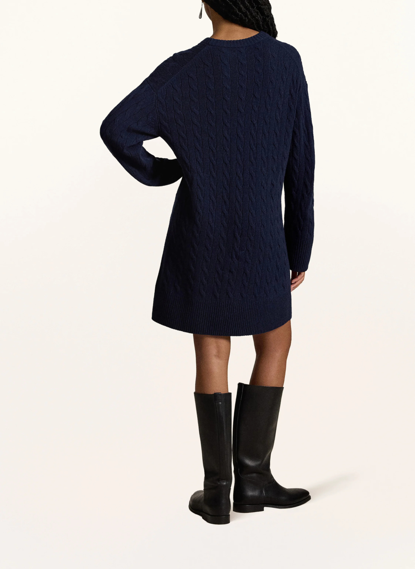POLO RALPH LAUREN Strickkleid – DUNKELBLAU