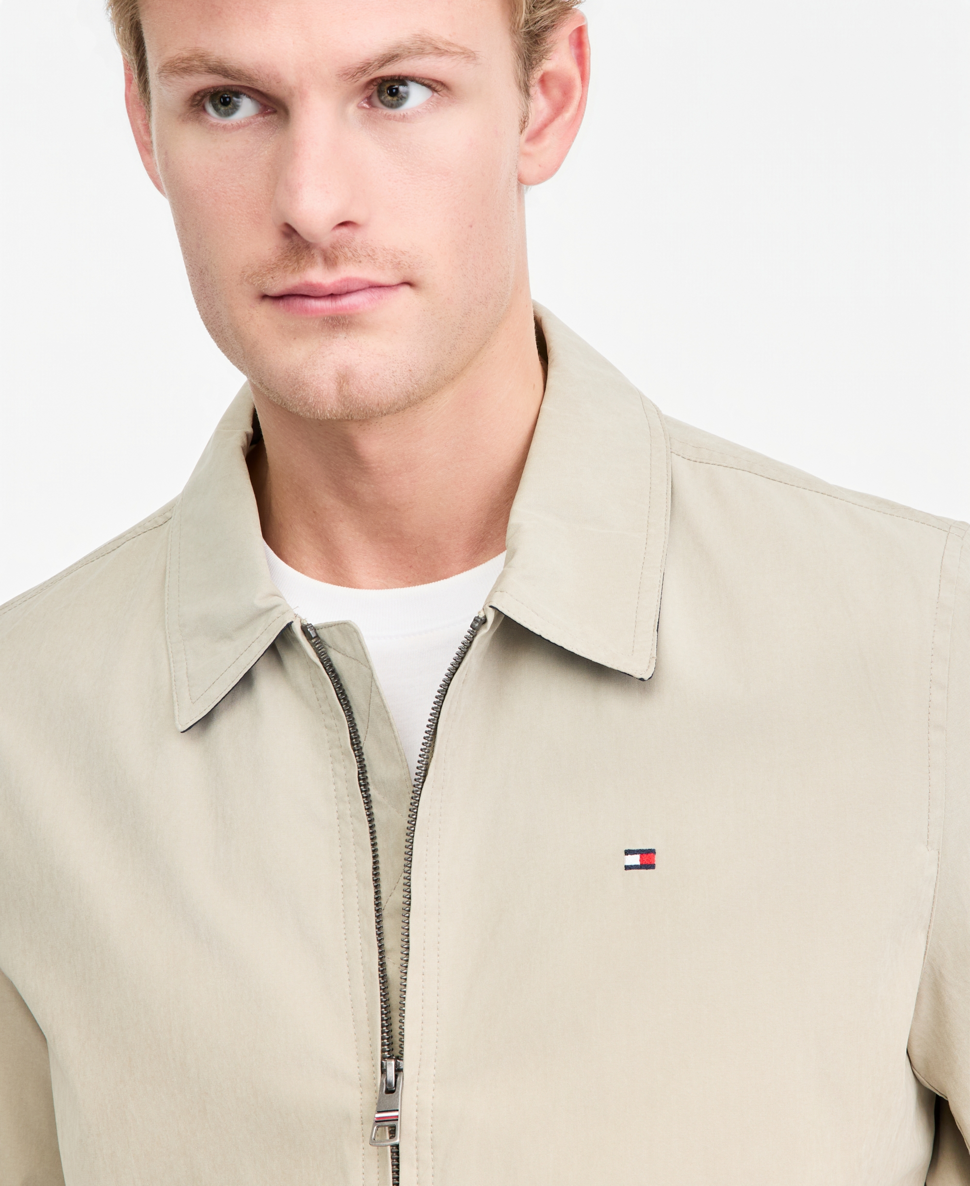 Tommy Hilfiger Men's Wind Resistant Golf Jacket - Khaki