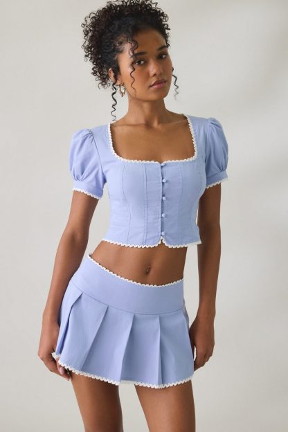 Kimchi Blue Daniella Mini Skort 2-Piece Set - Lavender