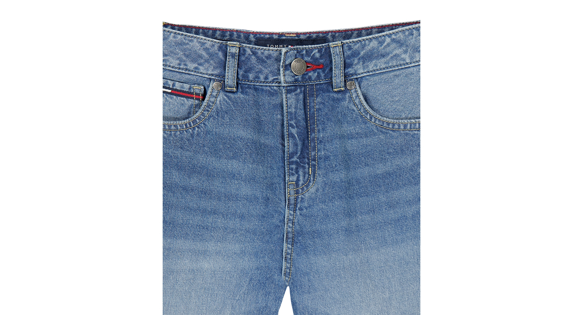 Tommy Hilfiger Girls' 7-16 Wide-Leg Jeans - Dekalb Wash
