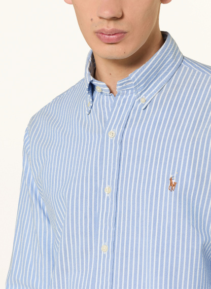 POLO RALPH LAUREN Hemd OXFORD Slim Fit – HELLBLAU / WEISS