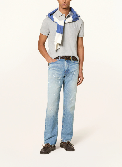 POLO RALPH LAUREN Piqué-Poloshirt Custom Slim Fit – GRAU