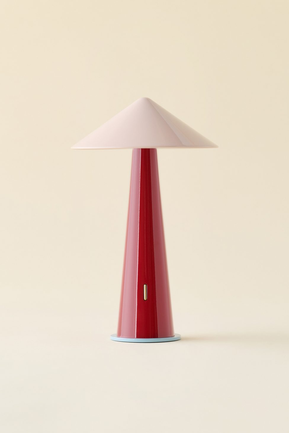 Tipsy Ombré Portable LED Table Lamp - Powder Pink/Dark Red