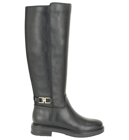 Tommy Hilfiger Women's Truna Round Toe Tall Boots - Black