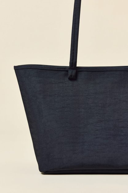 BAGGU Medium Nylon Reverse Tote Bag - Black Mix