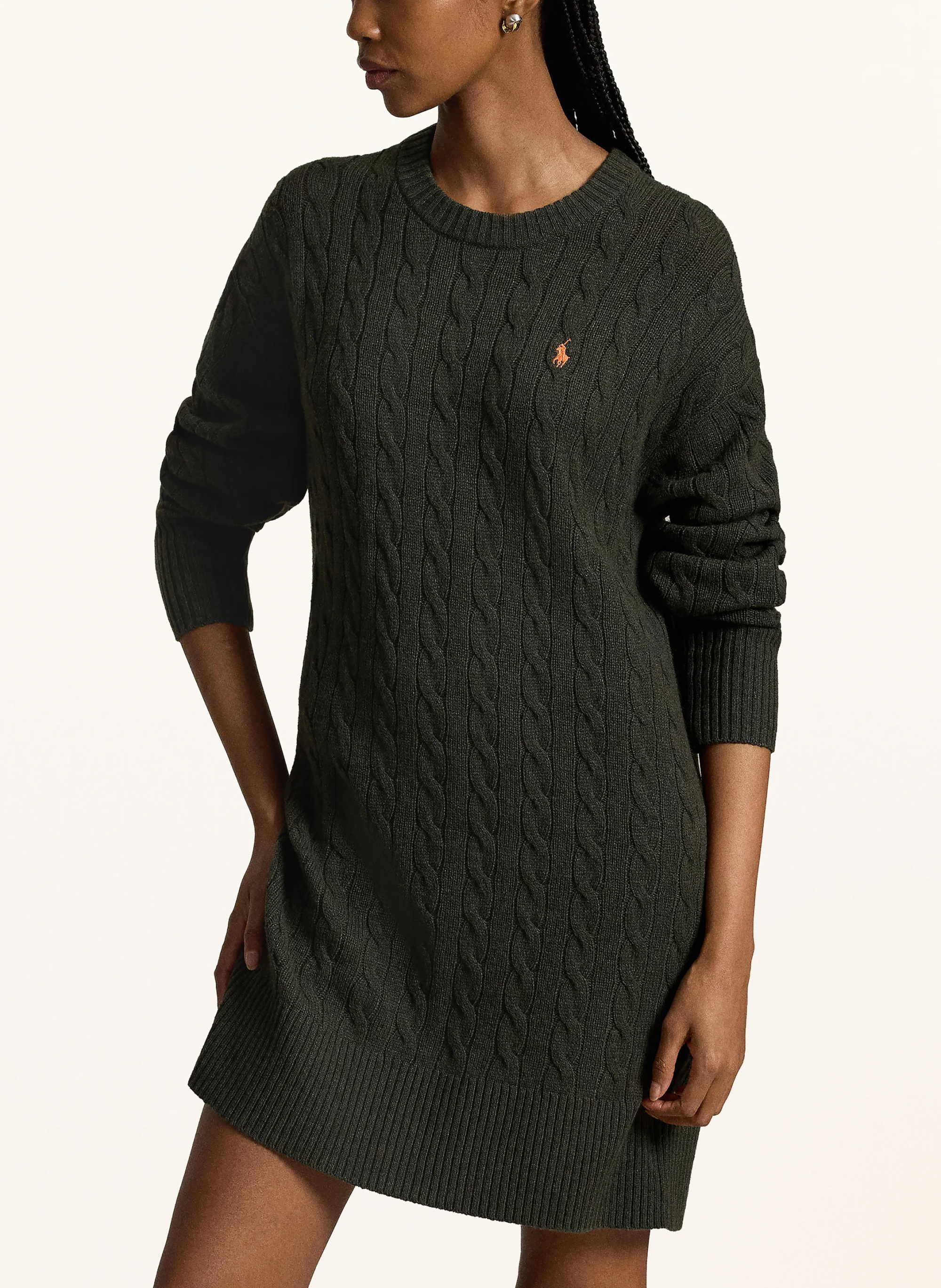 POLO RALPH LAUREN Strickkleid – DUNKELGRÜN
