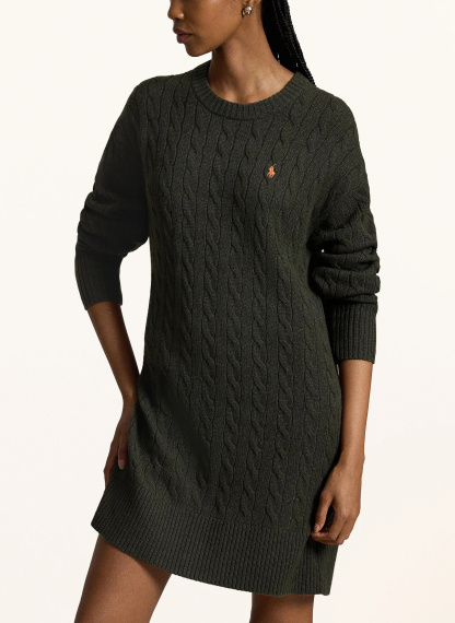 POLO RALPH LAUREN Strickkleid – DUNKELGRÜN