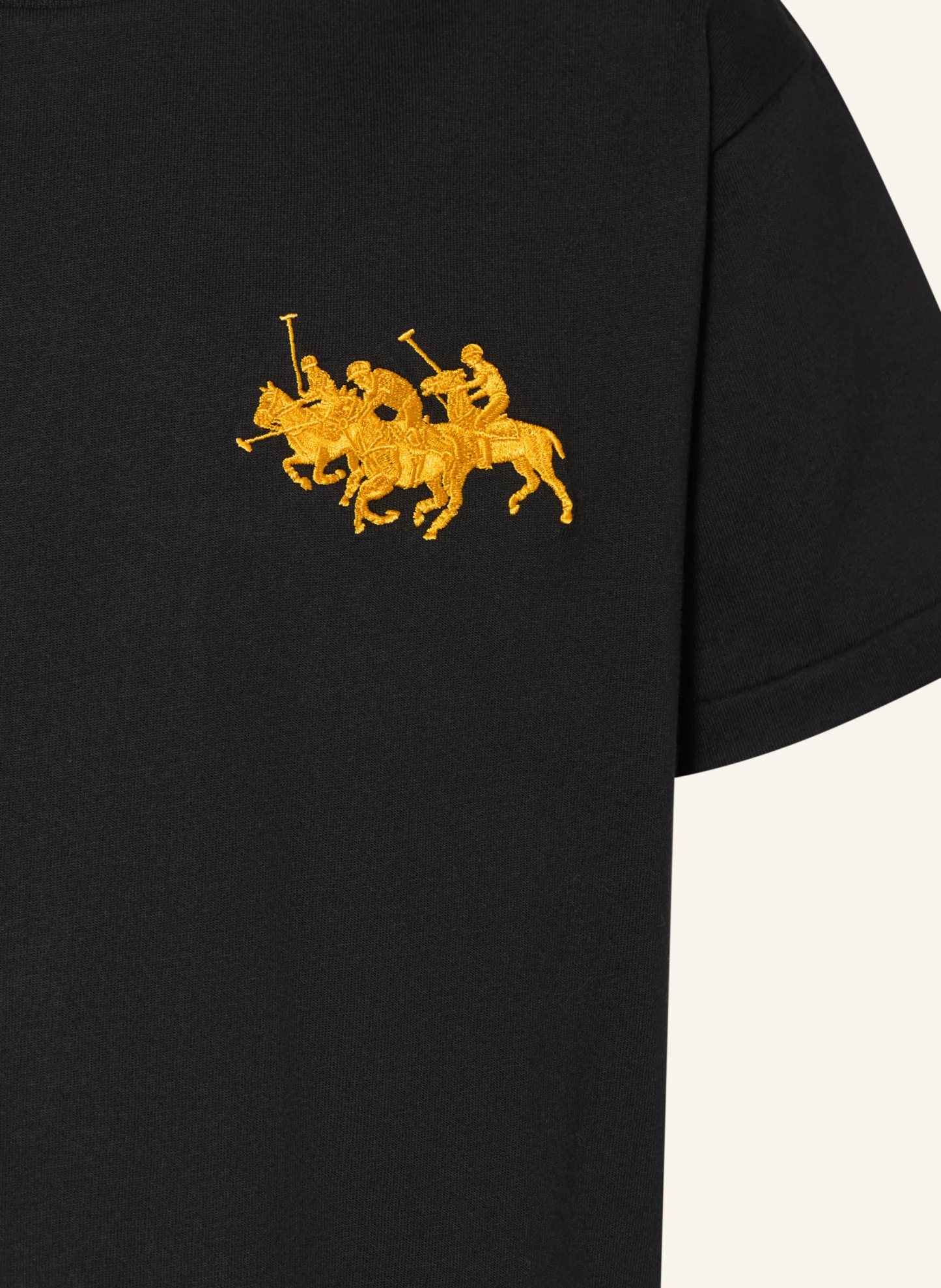 POLO RALPH LAUREN T-Shirt – SCHWARZ / DUNKELGELB