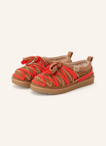 UGG Slipper TASMAN LACE – BRAUN / ROT