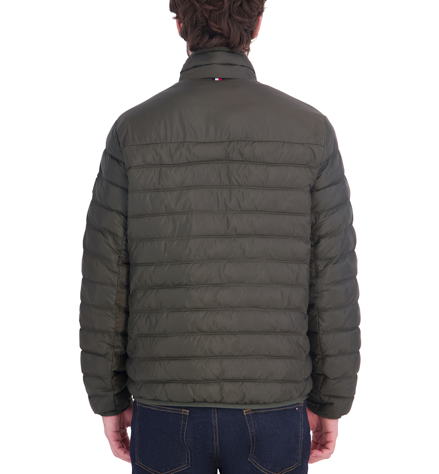 Tommy Hilfiger Men's Unhooded Packable Jacket - Olive