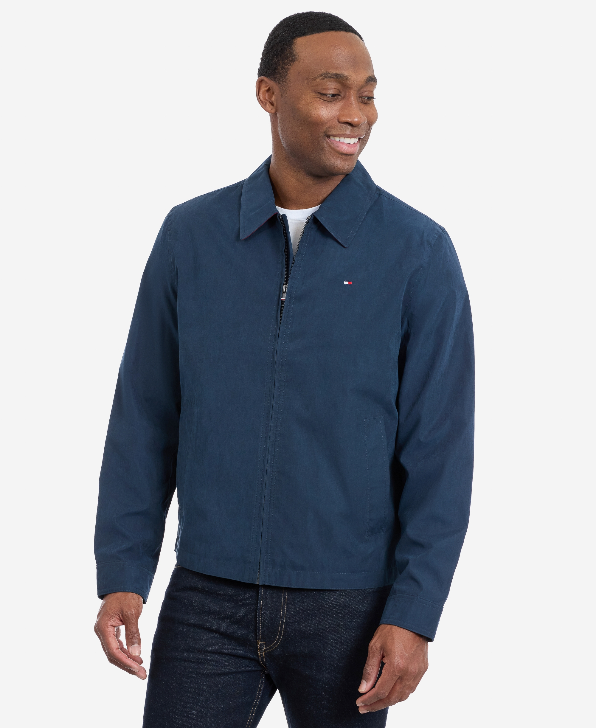 Tommy Hilfiger Men's Wind Resistant Golf Jacket - Navy