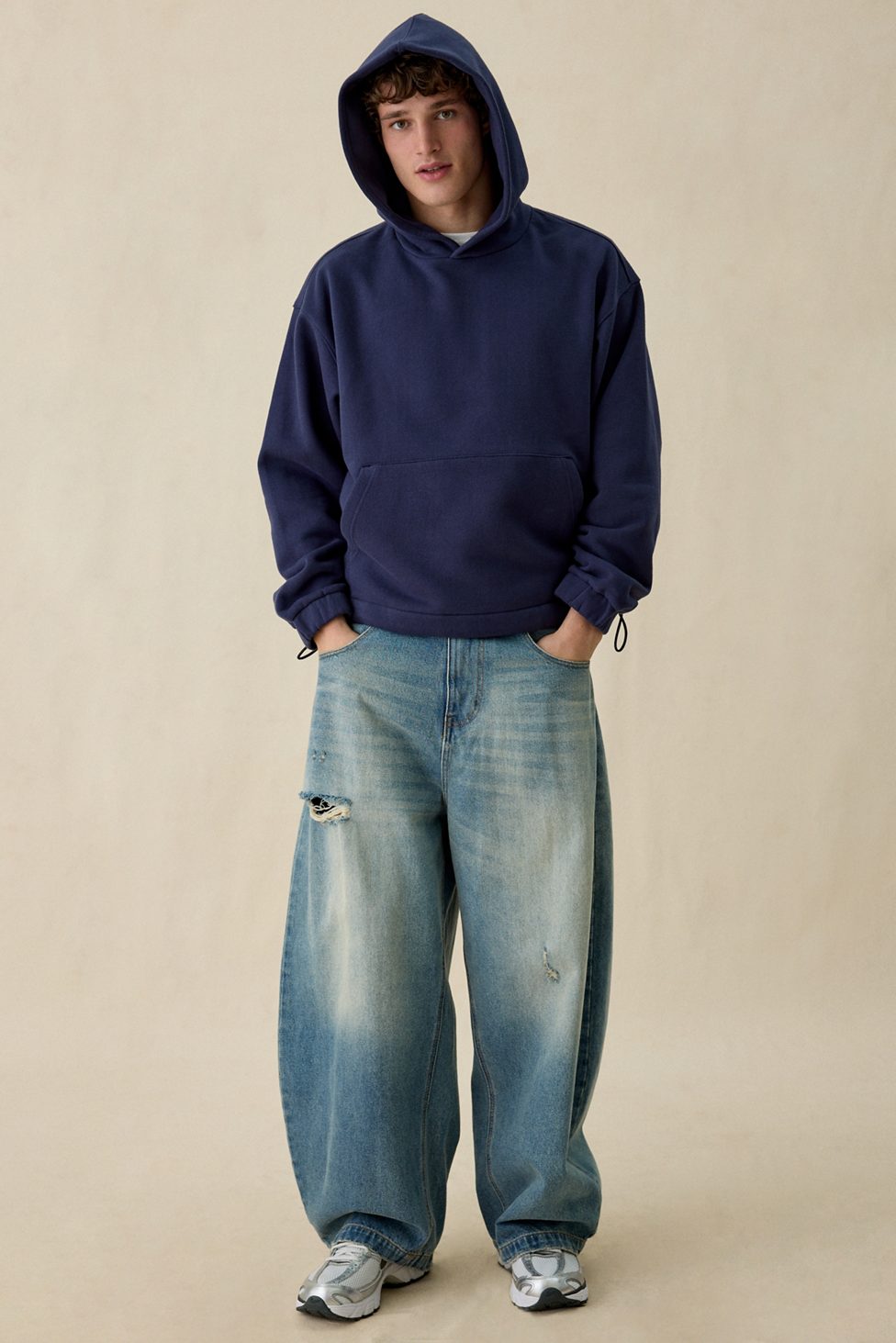 Standard Cloth Jump Shot Hoodie Sweatshirt - Peacoat