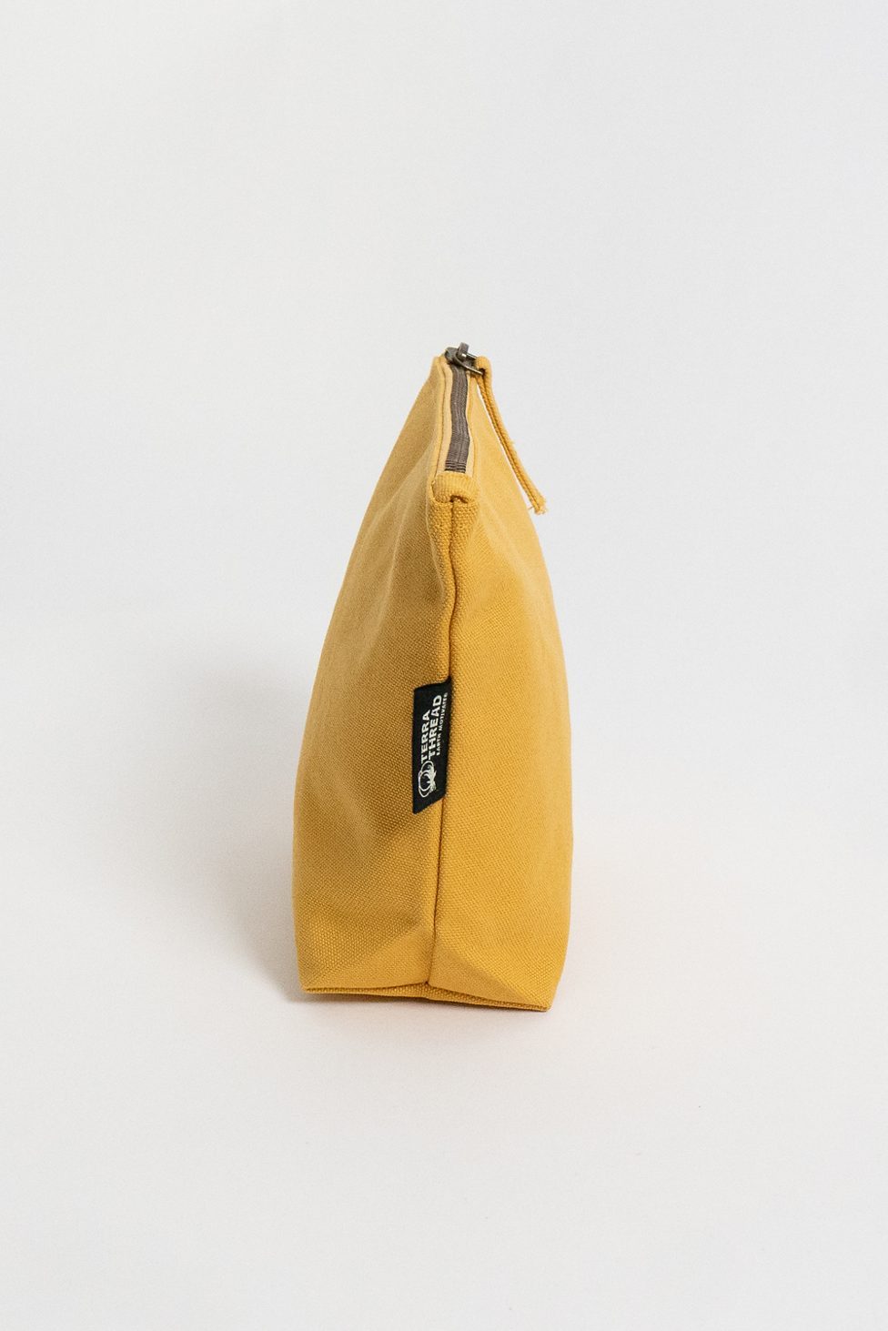 Terra Thread Organic Cotton Canvas Zippered Pouch - Mustard