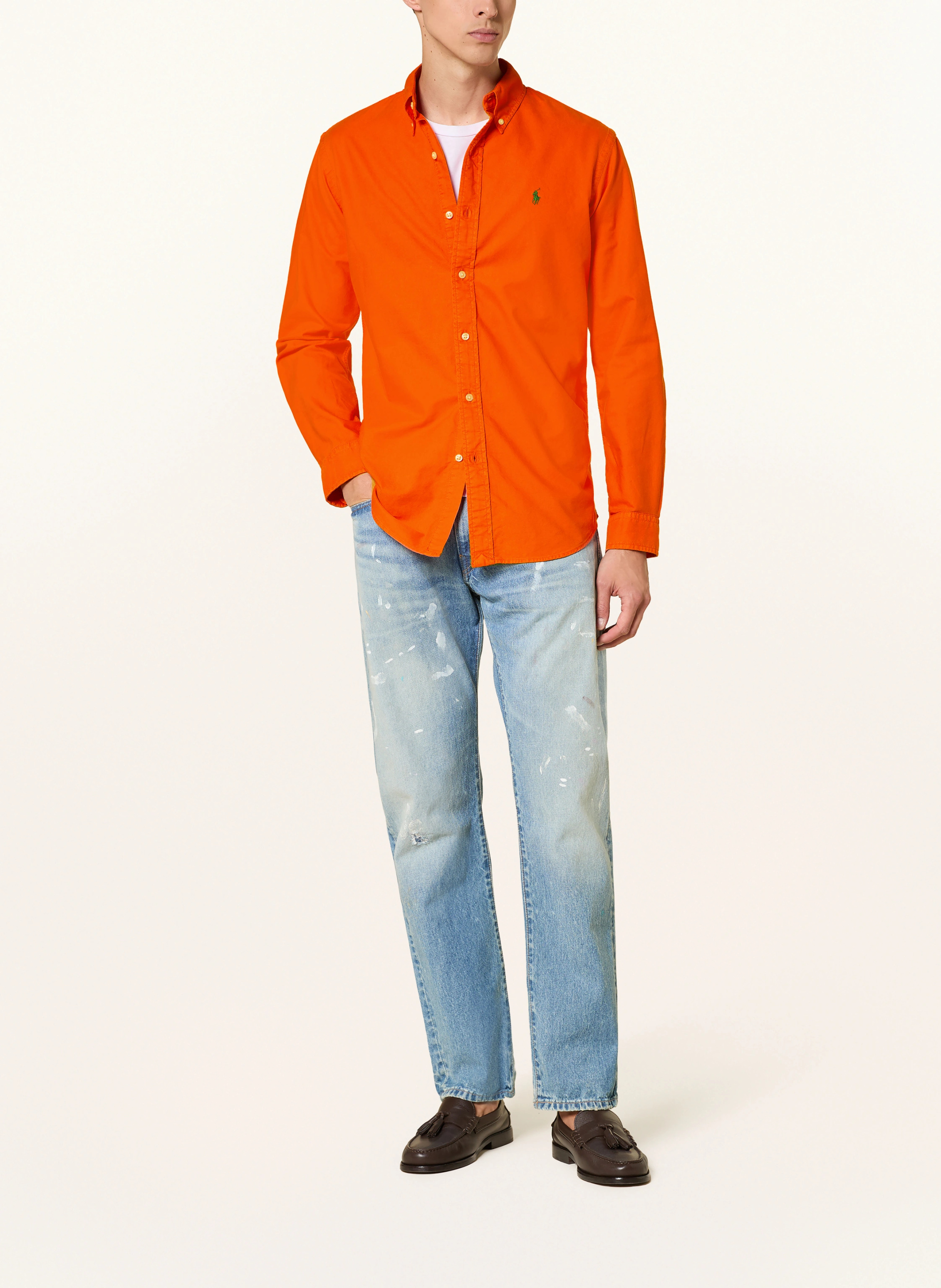 POLO RALPH LAUREN Oxfordhemd Custom Fit – ORANGE (1)