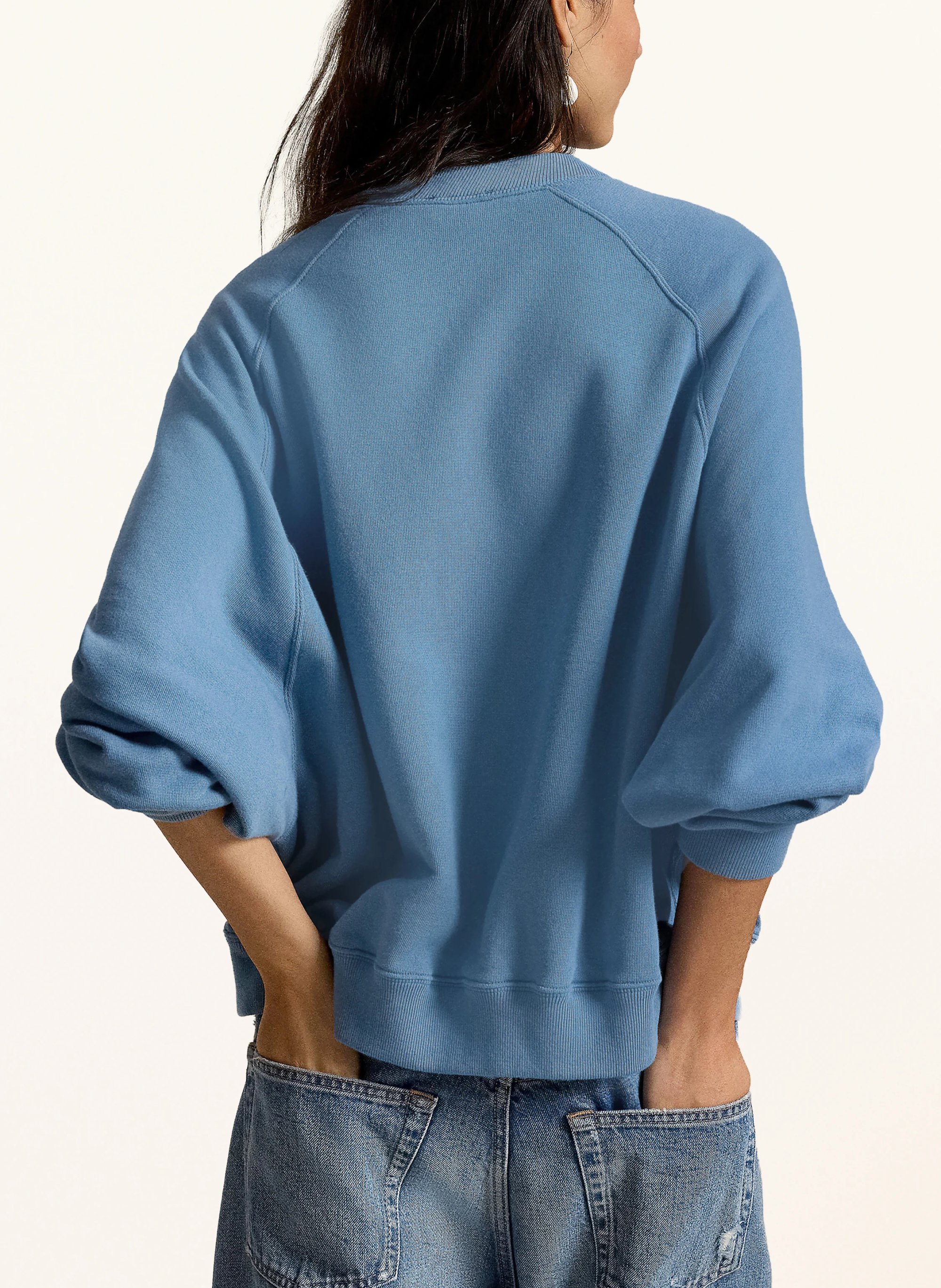 POLO RALPH LAUREN Pullover – BLAUGRAU / CREME / DUNKELBLAU