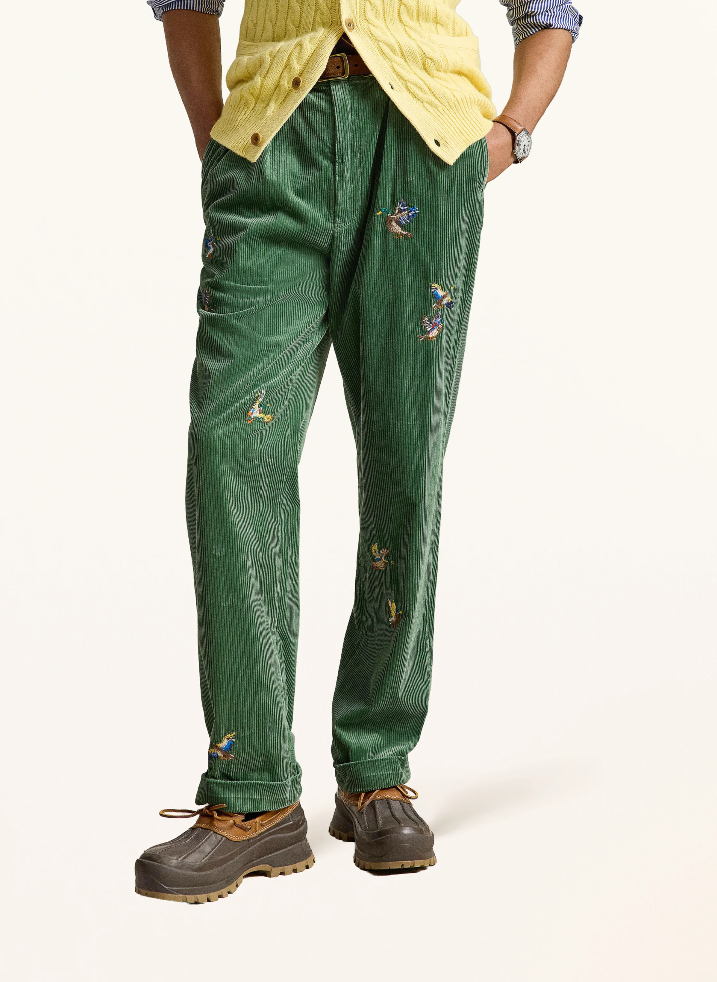 POLO RALPH LAUREN Cordhose Regular Fit – GRÜN