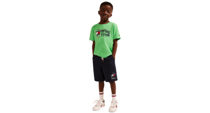 Tommy Hilfiger Boys' 2T-7 Flag Fresh Short-Sleeve T-Shirt - Island Green