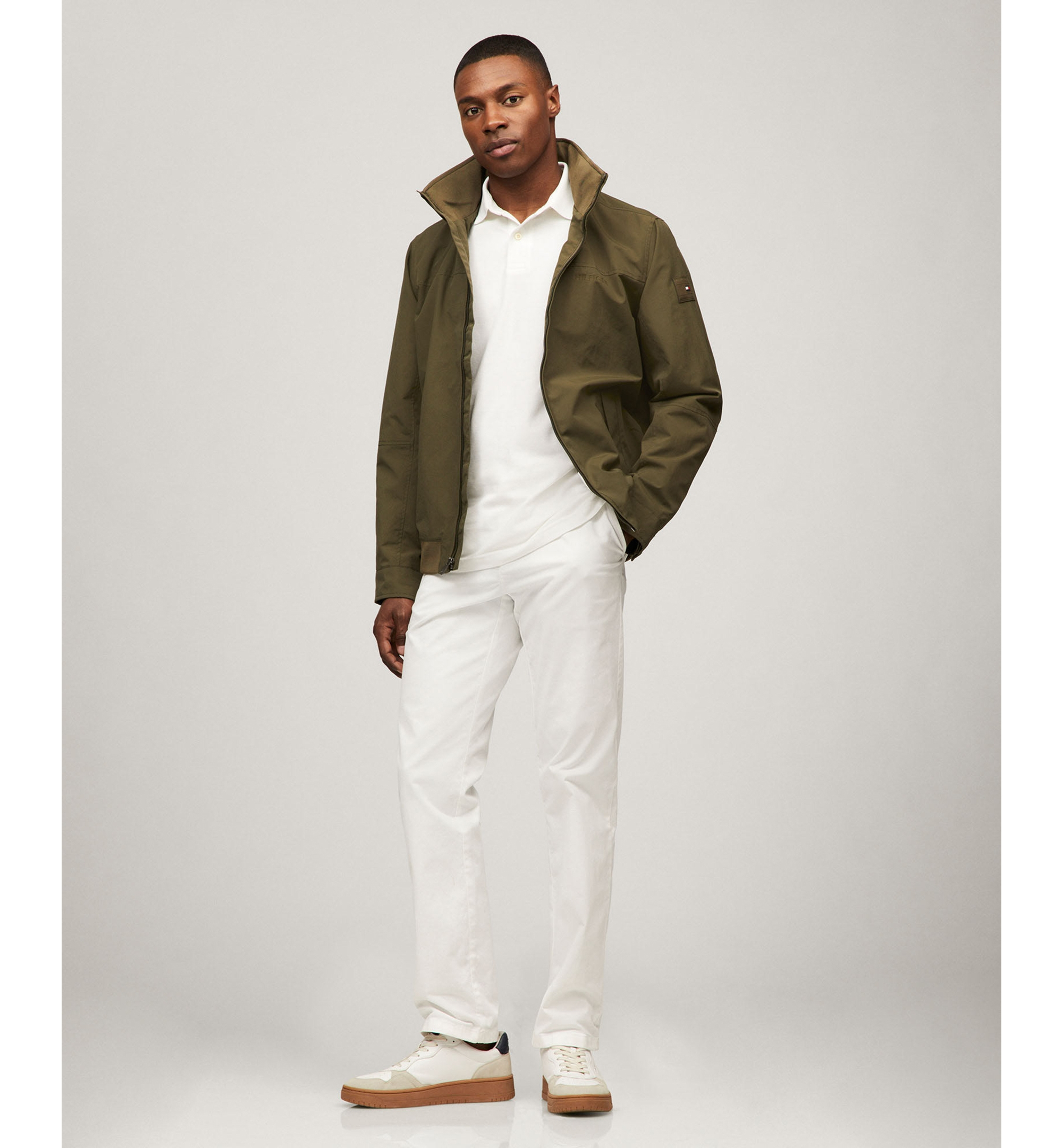 Tommy Hilfiger Men's Regatta Water Resistant Jacket - Army Green