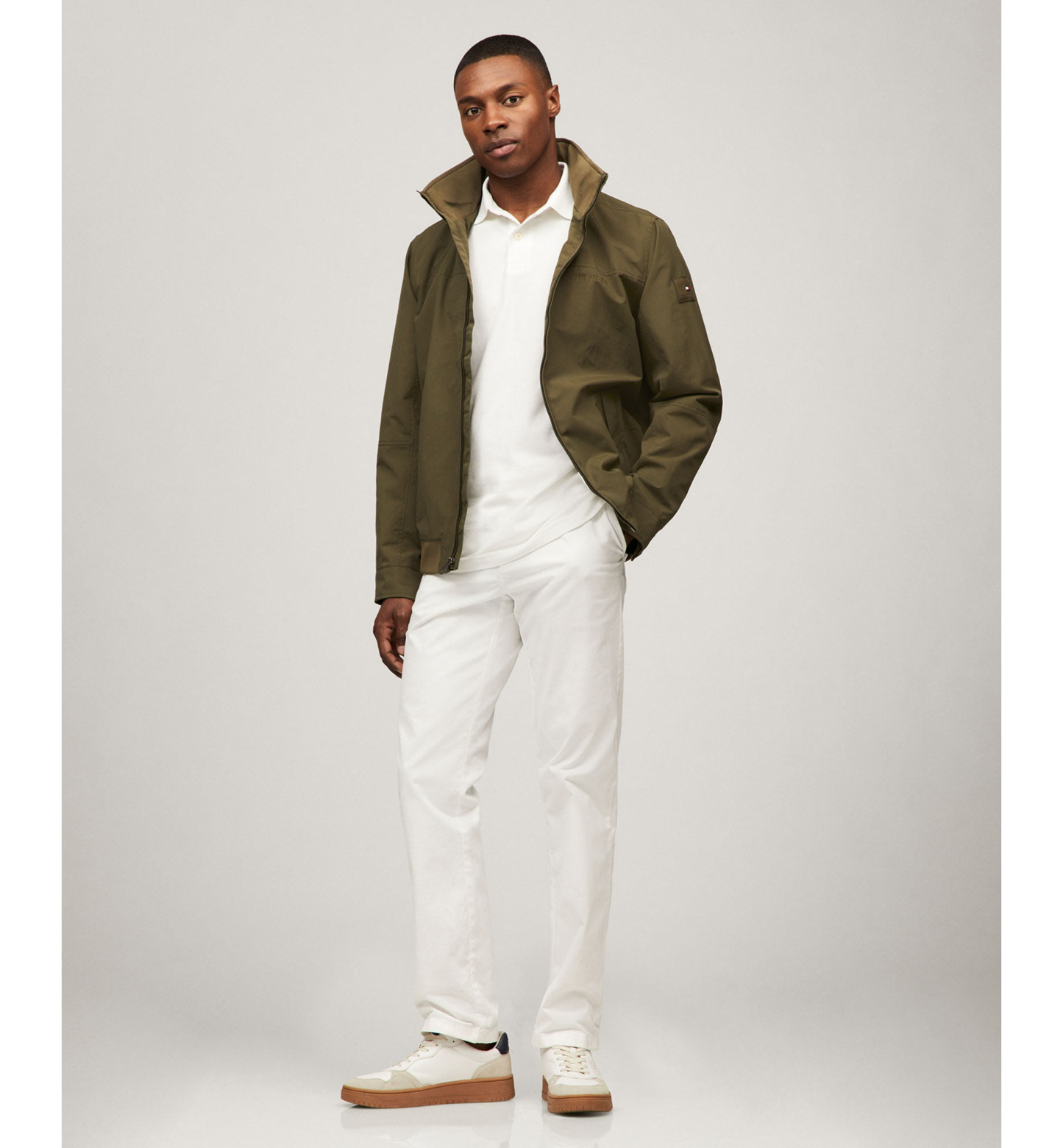 Tommy Hilfiger Men's Regatta Water Resistant Jacket - Army Green