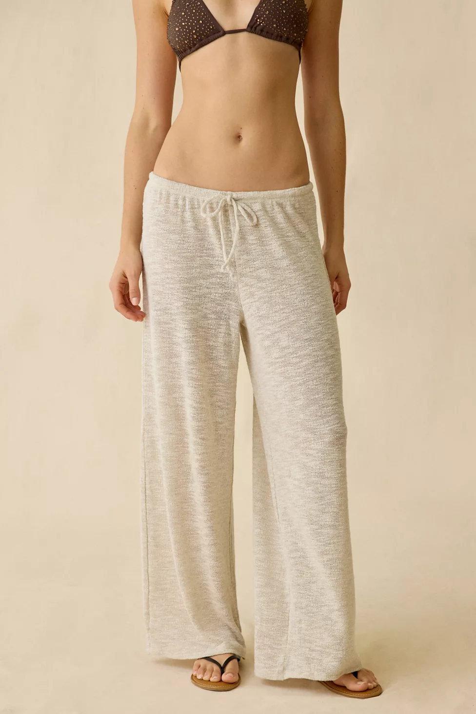 Out From Under Bella Semi-Sheer Swit Beach Pants - Neutral
