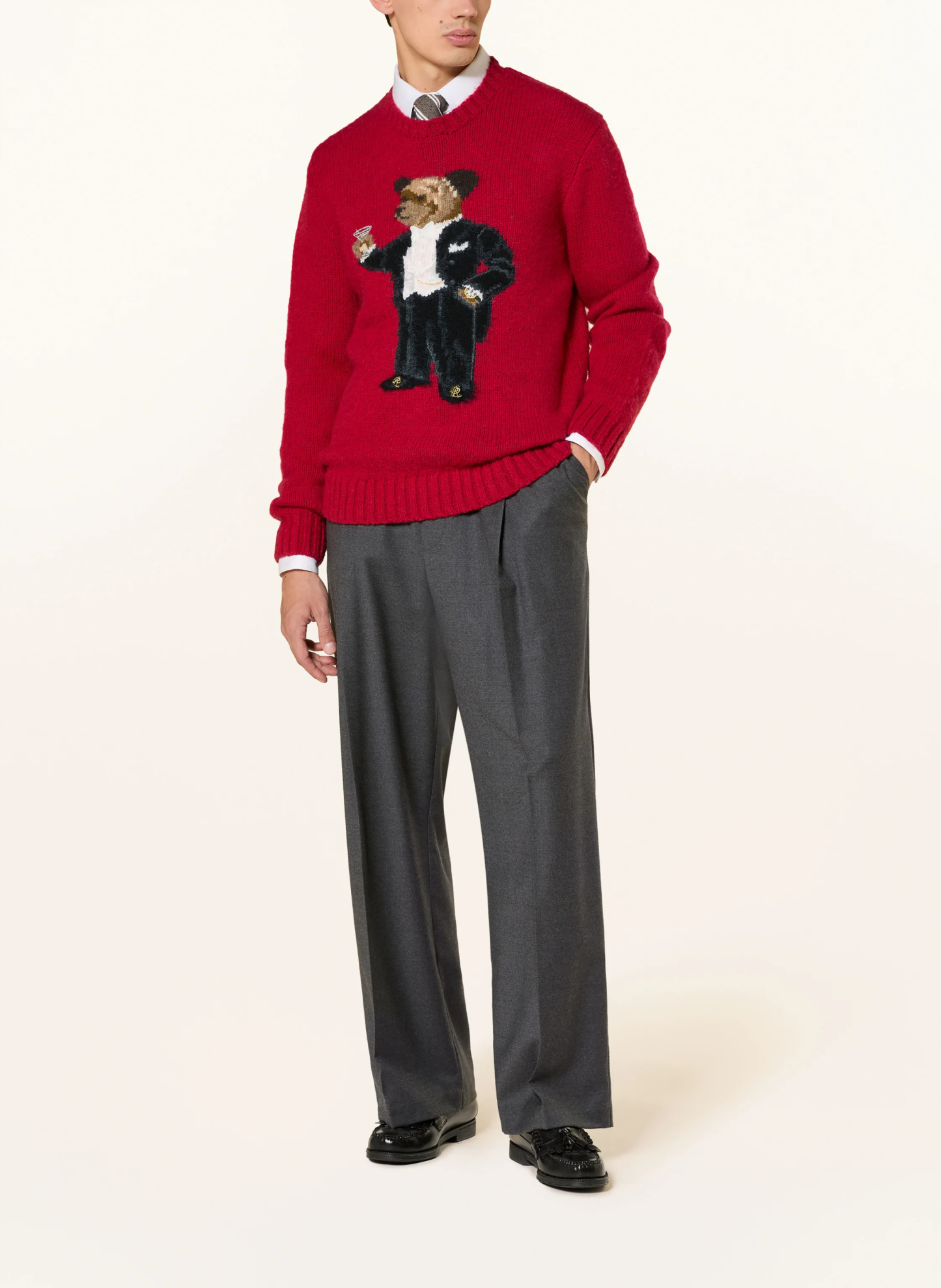 POLO RALPH LAUREN Pullover – ROT / BRAUN / SCHWARZ