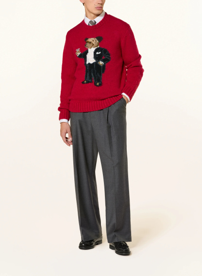 POLO RALPH LAUREN Pullover – ROT / BRAUN / SCHWARZ